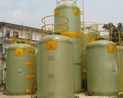 Fiberglass Vertical Storage Tanks